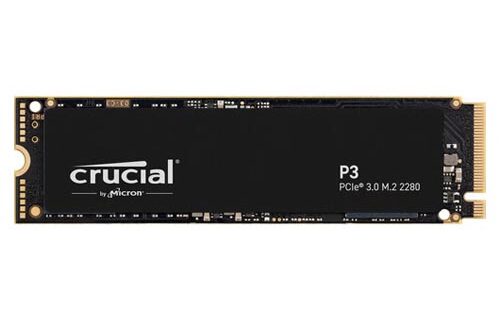 Crucial P3 500GB PCIe M.2 NVMe Gen 3 SSD CT500P3SSD8