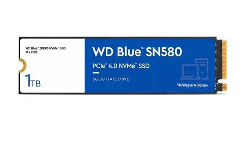 WESTERN DIGITAL BLUE SN580 1TB M.2 NVME INTERNAL SSD WDS100T3B0E